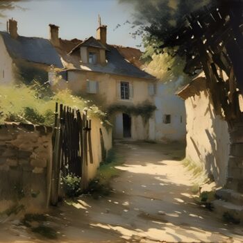 Digital Arts titled "Lieu-dit en Provence" by Didier Pistol, Original Artwork, AI generated image