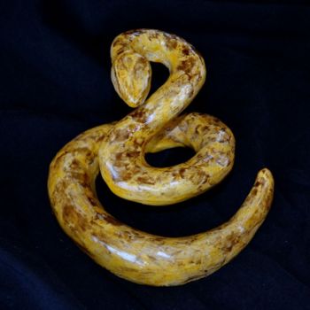 Sculpture titled "Serpent (vue 1)" by Didier Cayet, Original Artwork