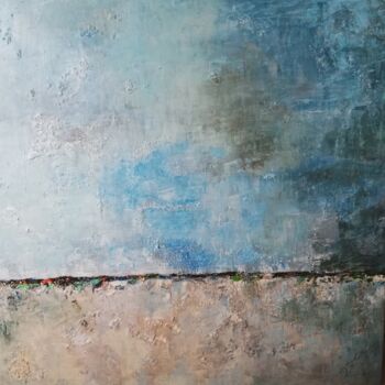 Painting titled "Horizon" by Didier Di Martino, Original Artwork, Acrylic Mounted on Wood Stretcher frame