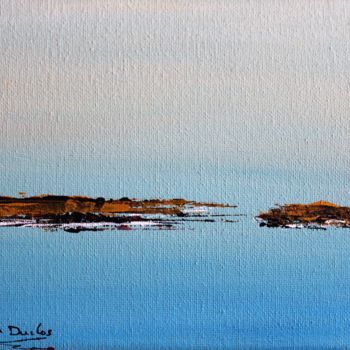 Painting titled "bleu-20-x-15.jpg" by Didier Duclos, Original Artwork, Acrylic