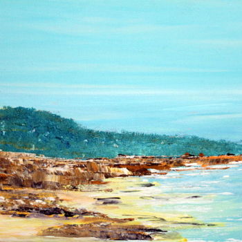 Peinture intitulée "la-petite-plage.jpg" par Didier Duclos, Œuvre d'art originale, Acrylique