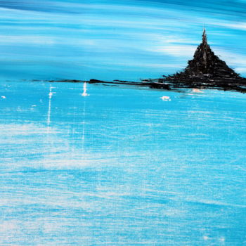 Pittura intitolato "Le Mont Saint Michel" da Didier Duclos, Opera d'arte originale, Acrilico
