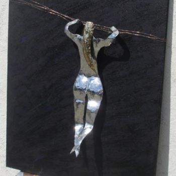 Sculpture titled "Ligne de vie" by Gepo, Original Artwork, Metals