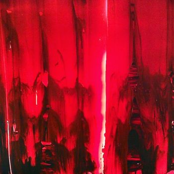 Painting titled "vitreau-rouge.jpg" by Didier Moons, Original Artwork, Acrylic