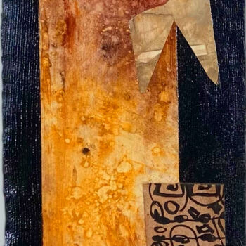 Pittura intitolato "footprints empreint…" da Didou, Opera d'arte originale, Acrilico Montato su Pannello di legno