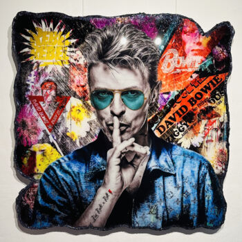 Картина под названием "David Bowie" - Diederik Van Apple, Подлинное произведение искусства, Акрил