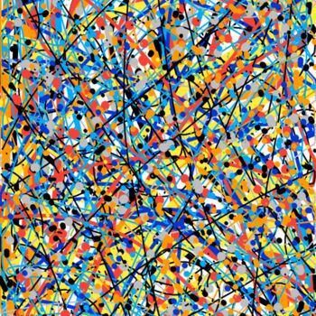 Digital Arts titled "Confetti." by Diego Calvo García, Original Artwork, 2D Digital Work
