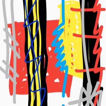 Artes digitais intitulada "Rain sticks." por Diego Calvo García, Obras de arte originais, Trabalho Digital 2D