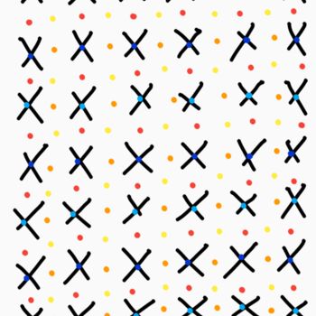 "Colored dots and cr…" başlıklı Dijital Sanat Diego Calvo García tarafından, Orijinal sanat, 2D Dijital Çalışma