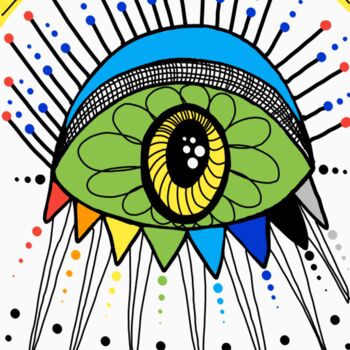 Digitale Kunst mit dem Titel "The Big Brother." von Diego Calvo García, Original-Kunstwerk, 2D digitale Arbeit