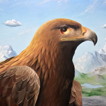 Mexican Eagle #Artistssupportpledge, Painting by Diego Alberto Arellano  Fajardo | Artmajeur