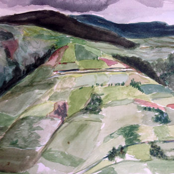 Malerei mit dem Titel "Galizien (1)  /  Ga…" von Dietmar Egger, Original-Kunstwerk, Aquarell