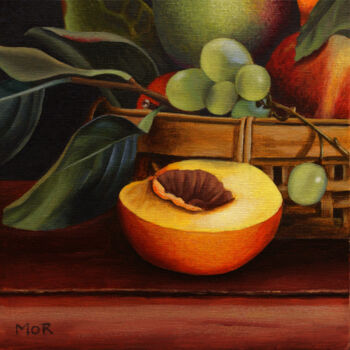 Ζωγραφική με τίτλο "Fruit Basket II" από Dietrich Moravec, Αυθεντικά έργα τέχνης, Ακρυλικό