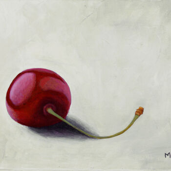 Painting titled "Cherry Number One" by Dietrich Moravec, Original Artwork, Acrylic