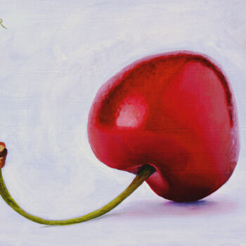 Malarstwo zatytułowany „Cherry Number Two” autorstwa Dietrich Moravec, Oryginalna praca, Olej
