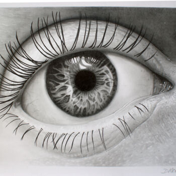 Drawing titled "Window of the soul" by Dietrich Moravec, Original Artwork, Graphite