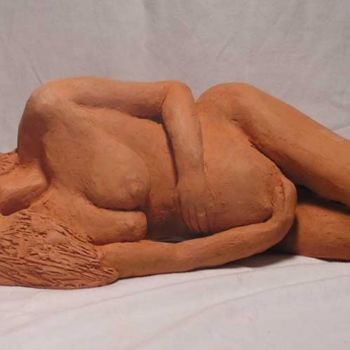 「femme enceinte endo…」というタイトルの彫刻 Caroline Françoise Digardによって, オリジナルのアートワーク