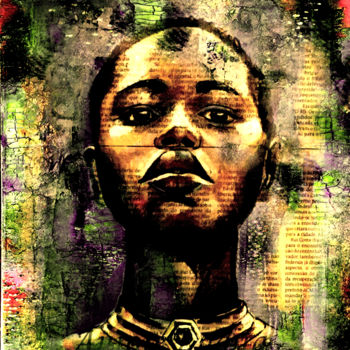 Arts numériques intitulée "beaute-afri.jpg" par Dikwe Tchobwe Tupak, Œuvre d'art originale, Travail numérique 2D