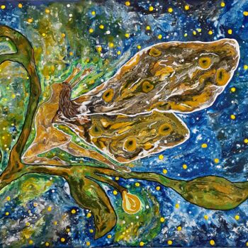 Pintura titulada "Moth-Falena" por Dilameart, Obra de arte original, Acrílico
