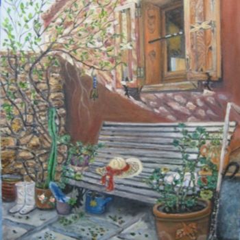 Painting titled "Spring Preparation" by Dilber Garzanli, Original Artwork
