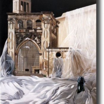 Painting titled "il sedile" by Massimo Di Lecce, Original Artwork