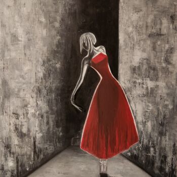 Malarstwo zatytułowany „Dark dancer” autorstwa Dilemma, Oryginalna praca, Olej