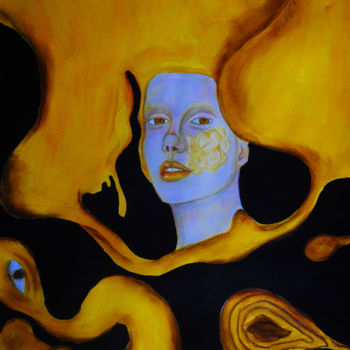 Pittura intitolato "unconciousness" da Olivia Dileo, Opera d'arte originale, Acrilico