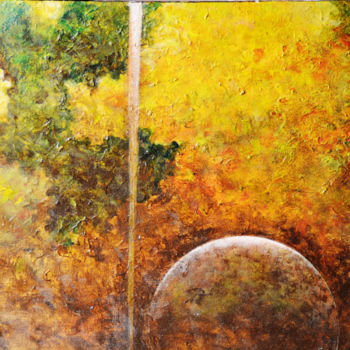 Malerei mit dem Titel "Voyager" von Dilrukshi Chandrika, Original-Kunstwerk, Acryl Auf Keilrahmen aus Holz montiert