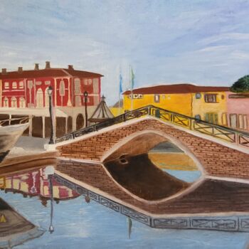 绘画 标题为“Port Grimaud” 由Dilyana Simeonova, 原创艺术品, 油
