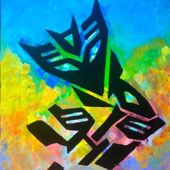 Painting titled "Transformers (Decep…" by Dima An, Original Artwork, Oil