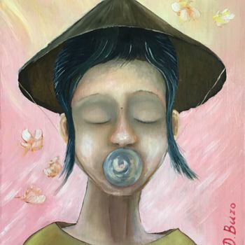 Картина под названием "Infancy" - Dima Buzo, Подлинное произведение искусства, Масло