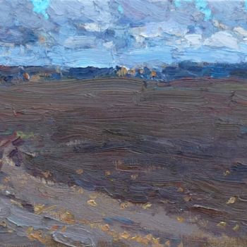 Картина под названием "Field" - Dmitriy Permiakov, Подлинное произведение искусства