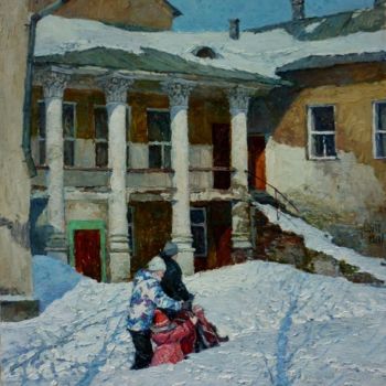 Painting titled "March" by Dmitriy Permiakov, Original Artwork