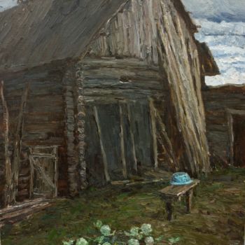 Картина под названием "north wind" - Dmitriy Permiakov, Подлинное произведение искусства, Масло
