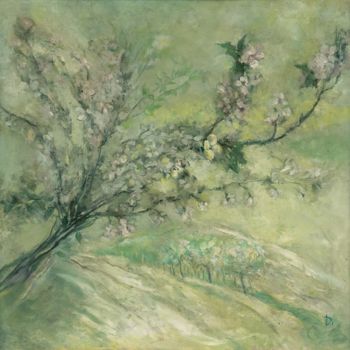 Painting titled "Nature" by Dimitrinka Popova, Original Artwork, Oil