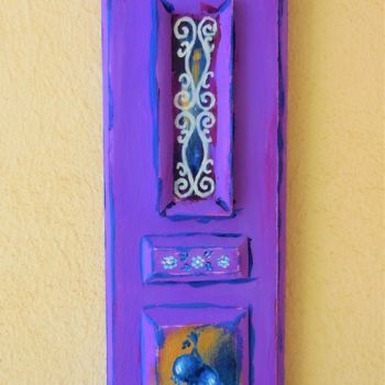 Painting titled "Lilac-purple front…" by Dimitrios Manos, Original Artwork, Acrylic