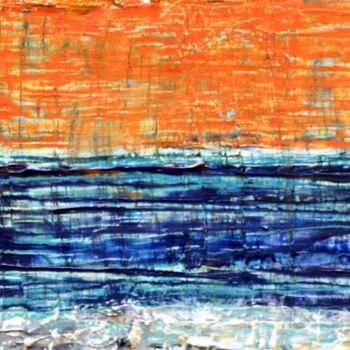 Картина под названием "Chalkidiki Seascape…" - Dimitra Papageorgiou, Подлинное произведение искусства, Акрил
