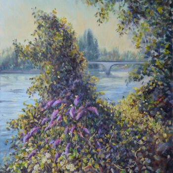 Peinture intitulée "buddleia.jpg" par Dimitri Sinyavsky, Œuvre d'art originale