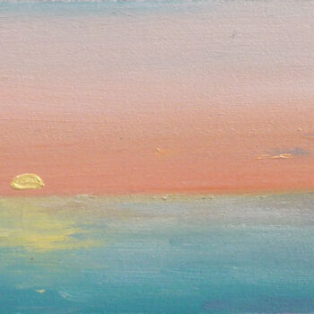 Pintura intitulada "La rive chaude" por Dimitri Sinyavsky, Obras de arte originais, Óleo