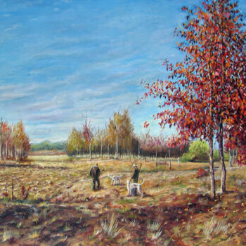 Peinture intitulée "feux-de-l-automne.j…" par Dimitri Sinyavsky, Œuvre d'art originale
