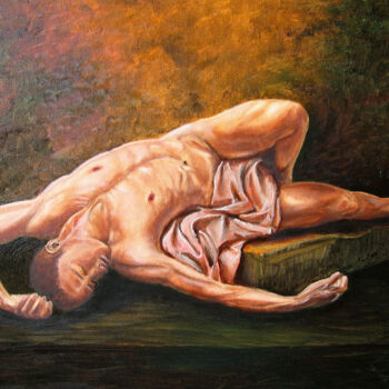 Peinture intitulée "hypnos.jpg" par Dimitri Sinyavsky, Œuvre d'art originale