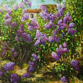 Pintura titulada "lilas.jpg" por Dimitri Sinyavsky, Obra de arte original