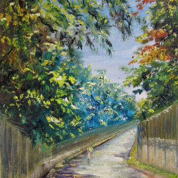 Painting titled "ruelle.jpg" by Dimitri Sinyavsky, Original Artwork