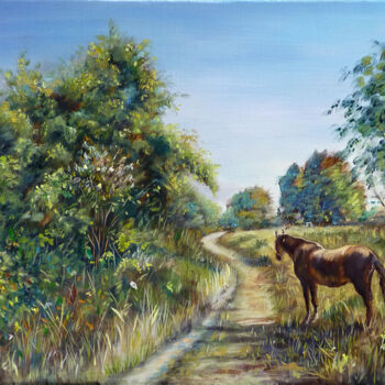 Painting titled "cheval.jpg" by Dimitri Sinyavsky, Original Artwork