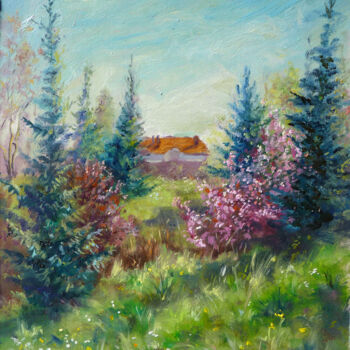 Painting titled "floraison.jpg" by Dimitri Sinyavsky, Original Artwork
