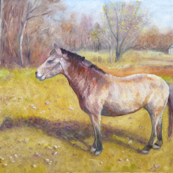 Pintura titulada "cheval.jpg" por Dimitri Sinyavsky, Obra de arte original