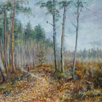 Pintura intitulada "La nature brillera" por Dimitri Sinyavsky, Obras de arte originais, Óleo
