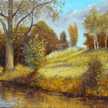 Peinture intitulée "Le versant" par Dimitri Sinyavsky, Œuvre d'art originale, Huile