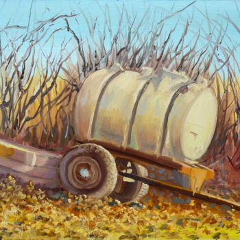 Pintura titulada "Citerne à eau" por Dimitri Sinyavsky, Obra de arte original, Oleo