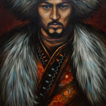 Картина под названием "Mongol" - Dimitrio Untu, Подлинное произведение искусства, Масло